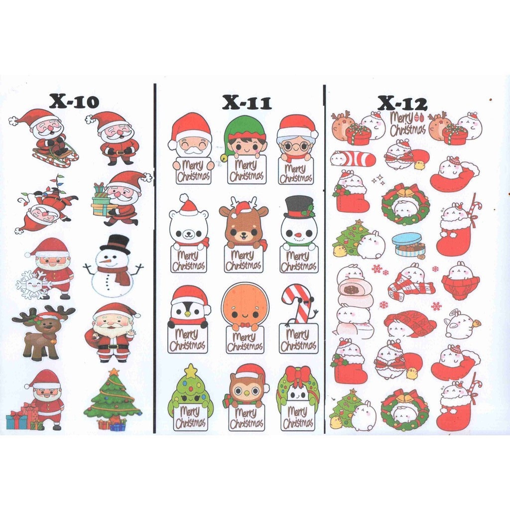 Edible Stamp / Edible Picture / Stiker Makanan Natal 1