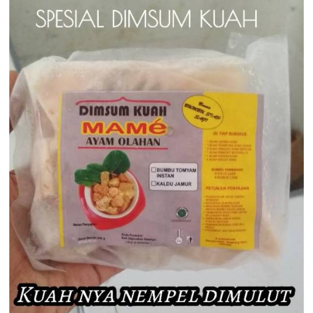 

DIMSUM MAME KUAH AYAM OLAHAN