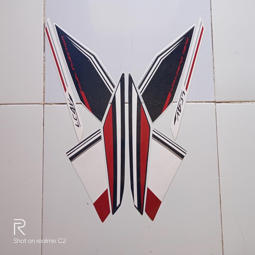 stiker striping motor vixion advance 2016 putih