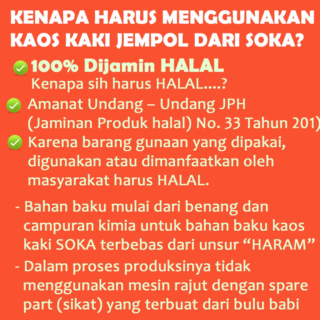 KAOS KAKI SOKA JEMPOL ORIGINAL UKURAN STANDAR- SIZE M BASIC POLOS BANYAK PILIHAN WARNA