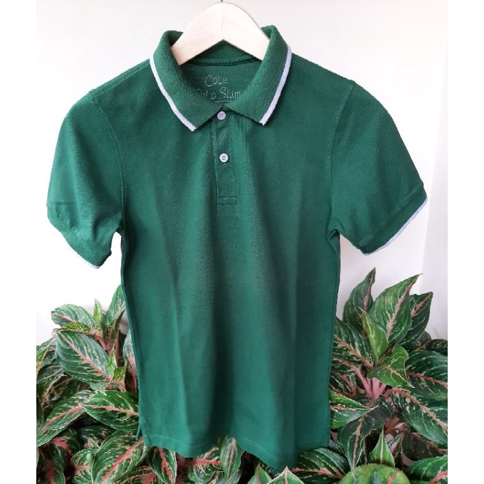 KAOS POLO COLE HIJAU (PRELOVED)