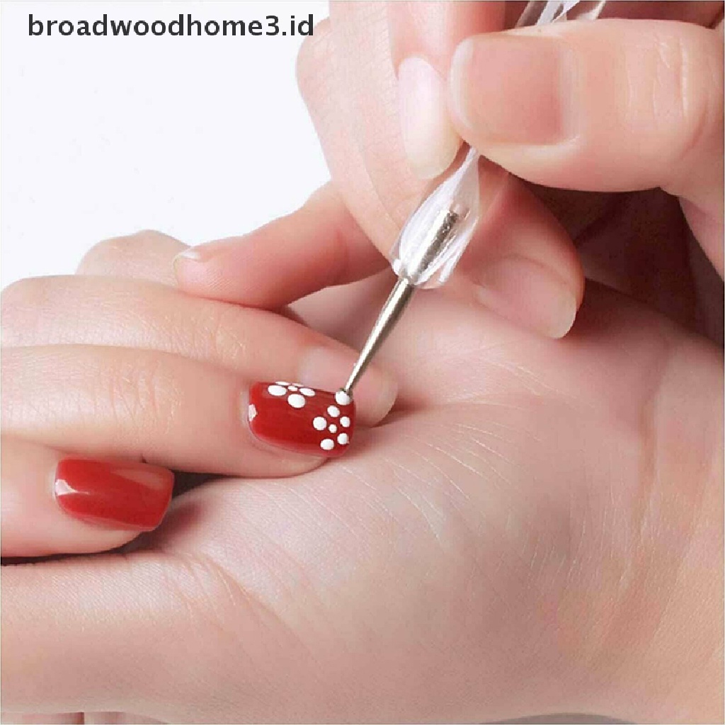 20pcs / set Pen Dotting Untuk Menggambar / Melukis Kutek UV Gel