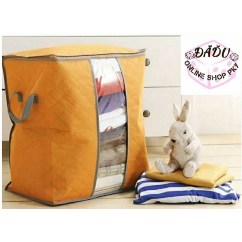 Storage Bag Tinggi / Organizer Baju Tegak / bamboo storage box