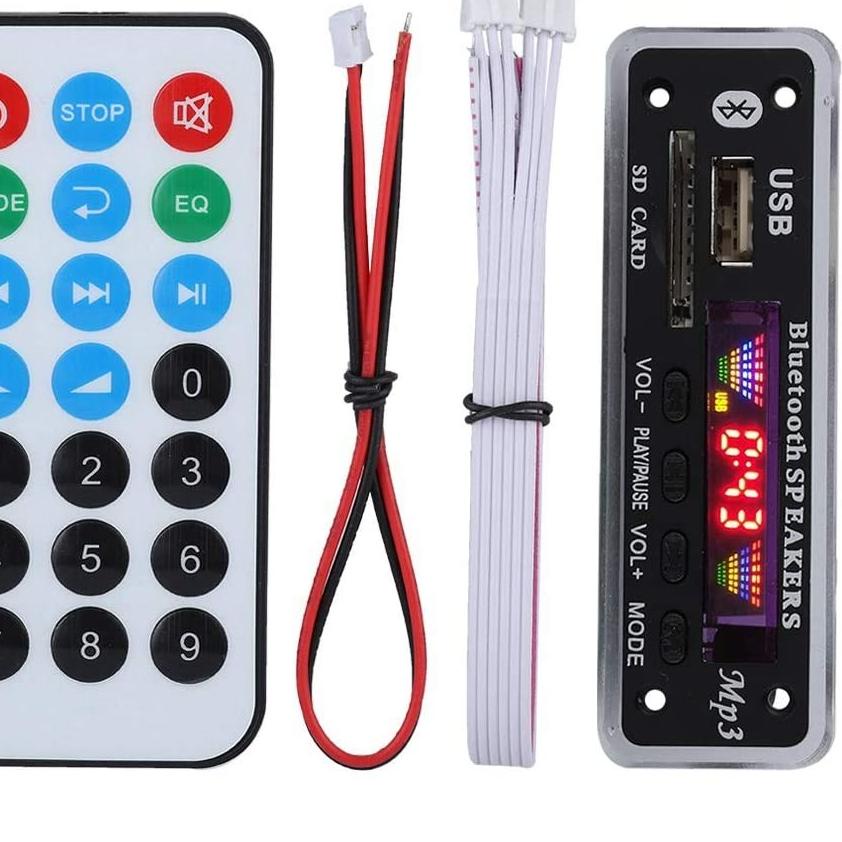 ➼ MP3 KIT Modul 5V / 12V Bluetooth 5.0 FM Radio USB Player Bluetooth Speaker Remote Control Pemutar
