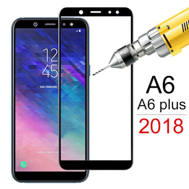 Tempered Glass Samsung A6 2018/A6 Plus Full Cover Screen Protector