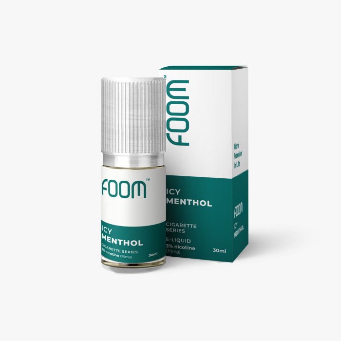 Foom Icy Menthol Salt Nic 30ML FOOM ice blast