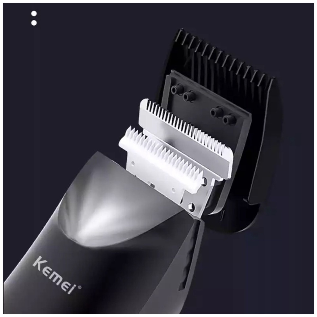 Alat Cukur Rambut Kemei KM-1838 Hair Clipper Elektrik Professional Detailer Trimmer Mesin Pemotong Rambut Pisau Keramik Cukuran Kemei KM 1838