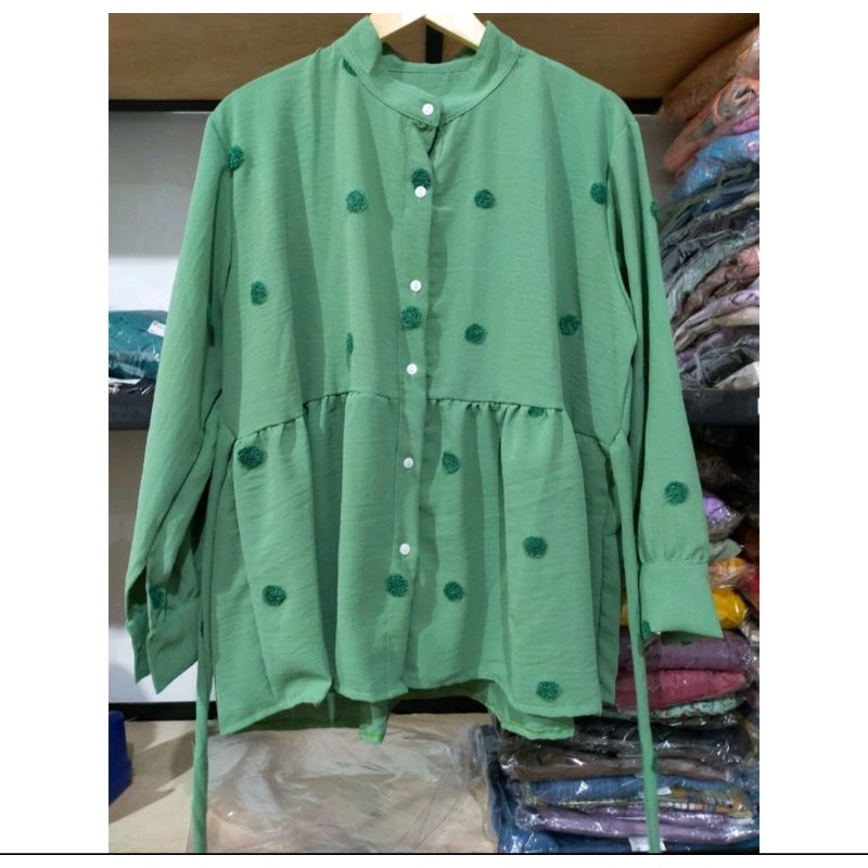 WDAqifa Fashion Atasan PomPom by Miudis Ready