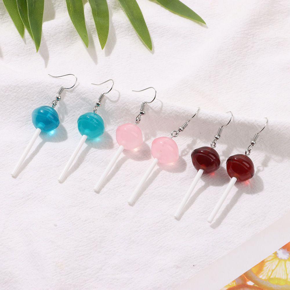 Preva Anting Lolipop Anting Wanita Resin Handmade Food Earring