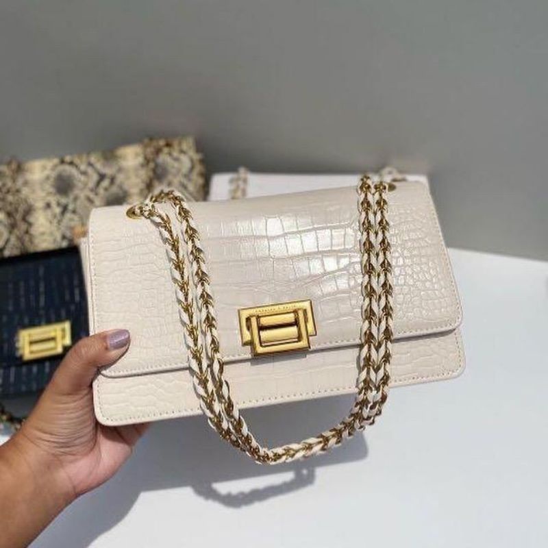 Tas Wanita | CK Front Flap croco Original