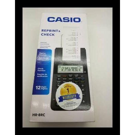 

Big Sale Paket Casio Hr-8Tm + Baterai Kalkulator / Calculator Printing Keren