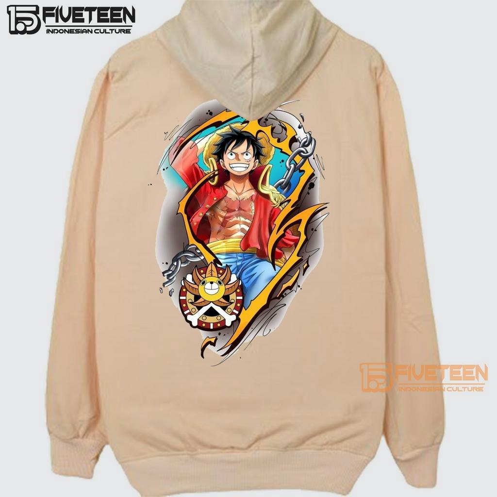 sweater oversize xxxl jumbo wanita warna crem kardus sablon one peace sablon depan belakang fifteen15 hoodie pria distro original brand bahan tebal jaket cowok terbaru 2023 distro zipper hoodie oversize premium fvth