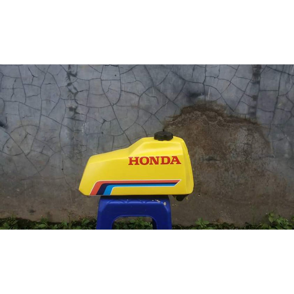 tangki trail klasik honda bahan fiber berkualitas