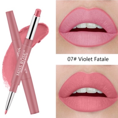 Miss Rose Lasting Long Multifunct Makeup Pencil Waterproof Pen Lipstick Lip Matte Liner LS 7102-001