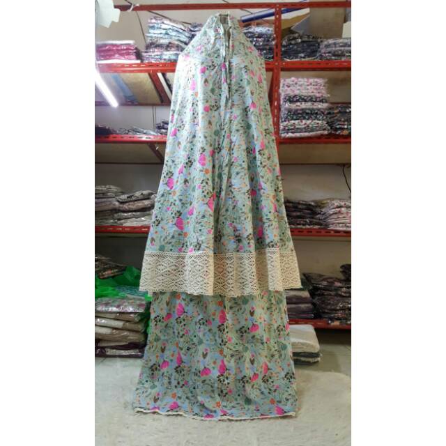 Mukena Katun Jepang Renda