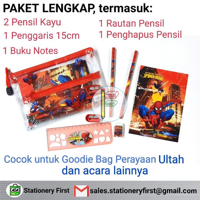 

Paket Puzzle Anak - Paket Ujian - Paket Alat Tulis Stationery Set Karakter Dompet Pensil Alat Tulis