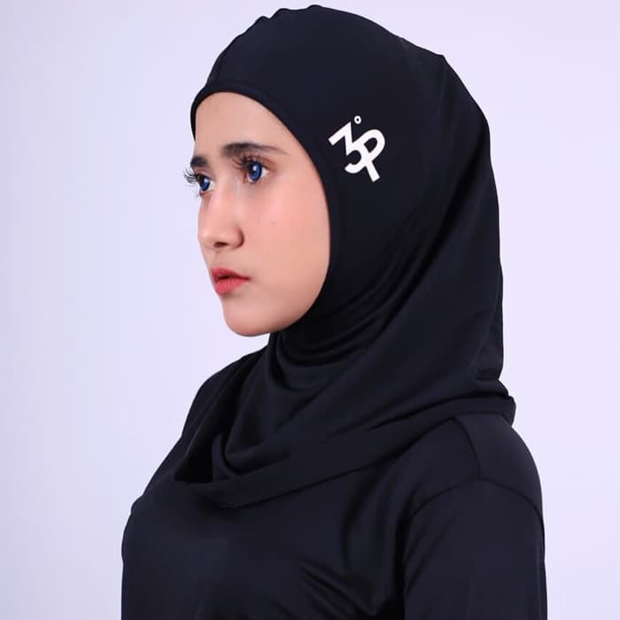 Produk Eksklusif Jilbab Sport Bahan Lycra Hitam Special Shopee Indonesia