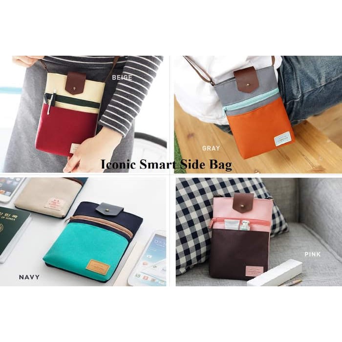 Tas selempang wanita Iconic Smart Side Bag Sling Bag travel bag mini hp wanita murah bagus