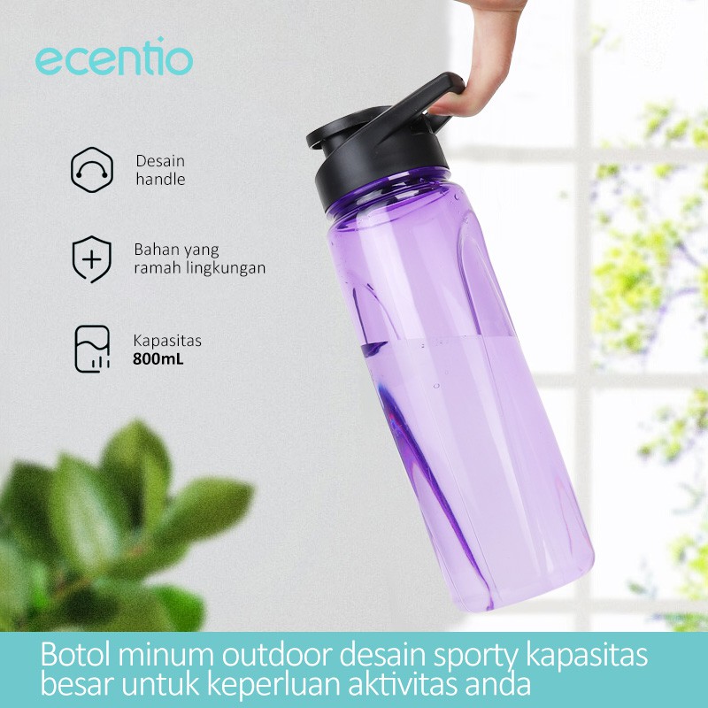

Ecentio Outdoor Sports Bottle Botol minum untuk olahraga kantor travel dan aktivitas lainnya sporty