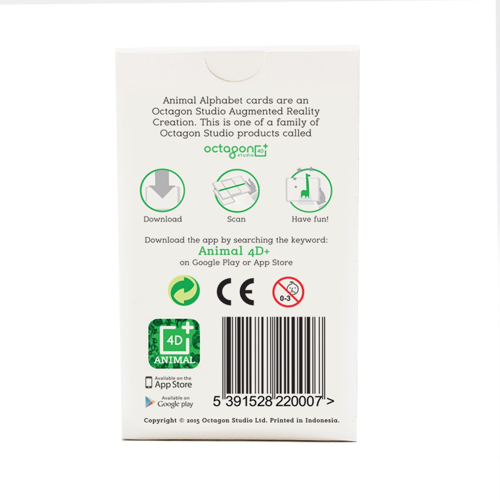 Kartu Animal 4d Flash Card Mainan Edukasi Anak Octagon Studio Shopee Indonesia
