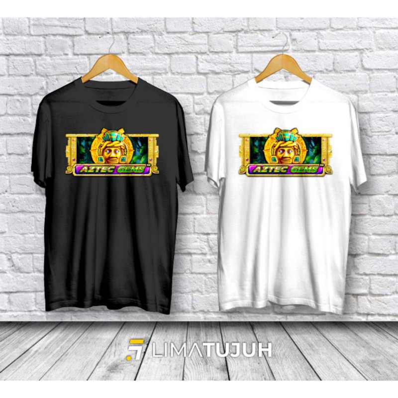 Baju Kaos Pragmatic Aztec Gems Game Slot Premium