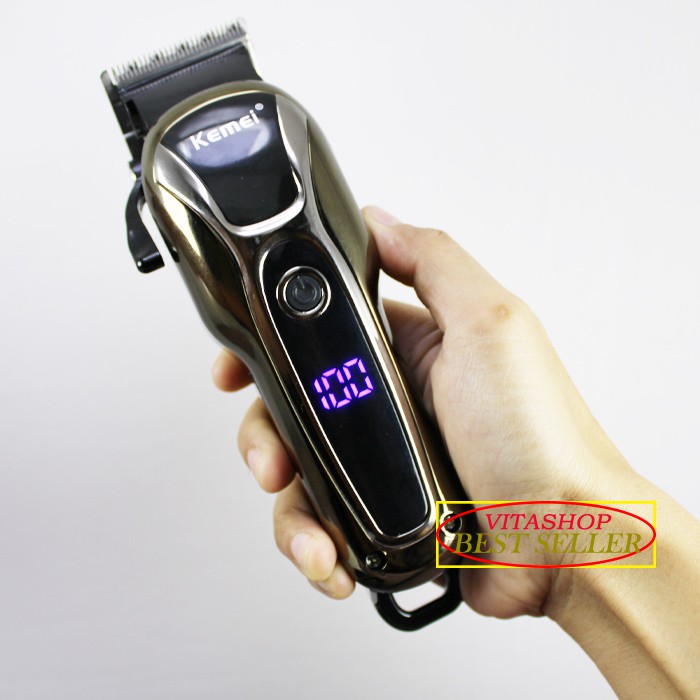 Kemei KM 1990 ALAT CUKUR RAMBUT TURBO HAIR CLIPPER MESIN PANGKAS MULTI CUT RECHARGER