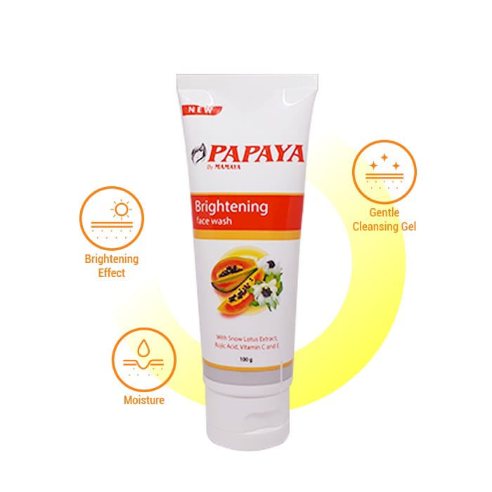 ❤ RATU ❤ Papaya Brightening Face Wash By Mamaya 100g (  BPOM✔️ )