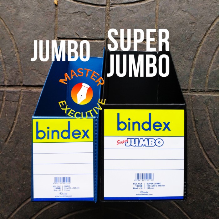 

File-Box- Bindex Boxfile Super Jumbo Hitam / Biru 1035B 150 X 260 X 340 Mm - Hitam -Box-File.