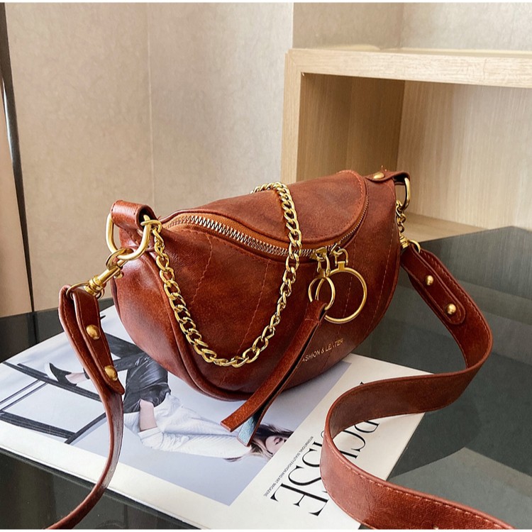 TAS SELEMPANG KULIT BAHU WANITA MILAN SHOULDER SLING BAG BRANDED IMPORT KOREA MURAH PREMIUM PROMO