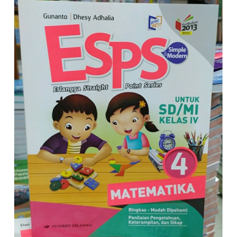 Buku ESPS Matematika Kelas 6 5 4 Kurikulum 2013 SD MI Erlangga K13-5