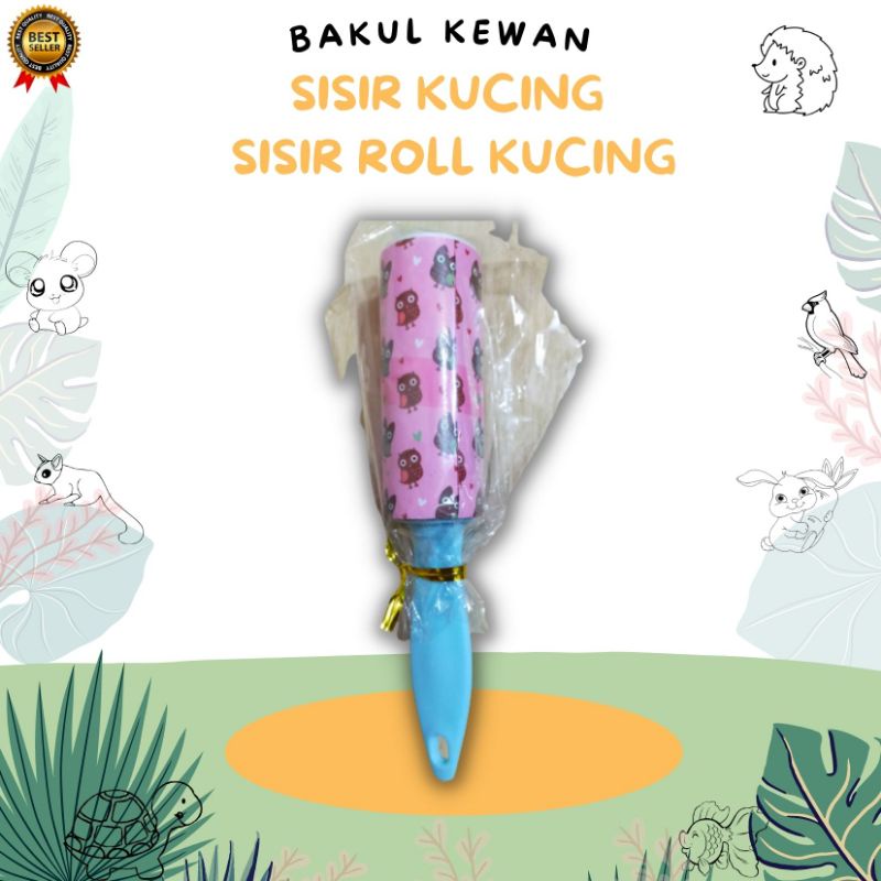 STICKY ROLL Pembersih Bulu Kucing Anjing Di Baju Penghilang Sisir Kecil Rontok Sikat Roller