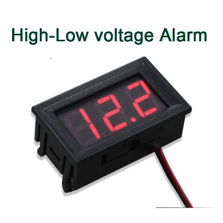 Alarm voltmeter Digital DC Low High Voltage 4.5-30v Warning Buzzer