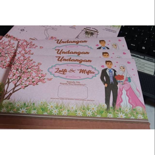 Blangko Undangan Erba 88194 (FREE PLASTIK OPP) / UNDANGAN / BLANGKO UNDANGAN / ERBA / UNDANGAN NIKAH