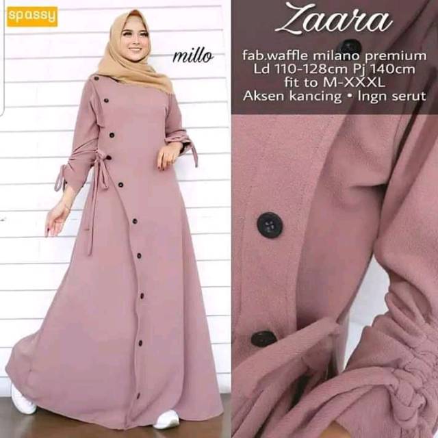 ( SUPER TERMURAH ) Zaara Dress Muslim | Gamis