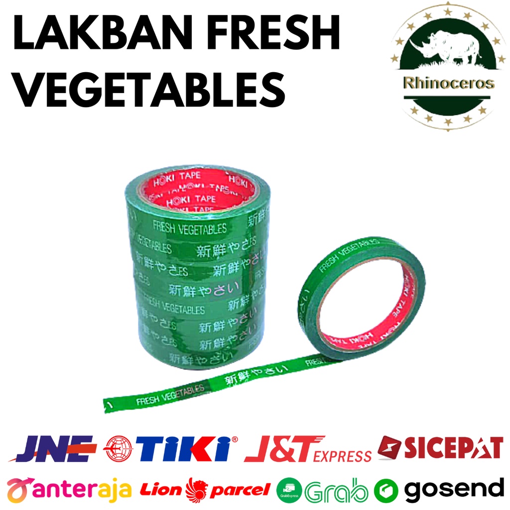 Isolasi Sayur Lakban Sayur Fresh Vegetable 15mm x 50m