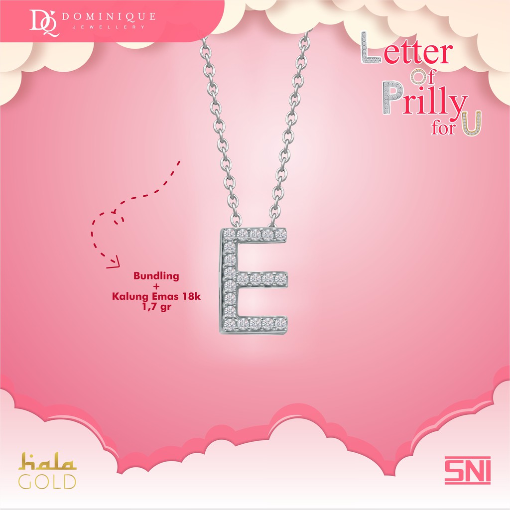 

Dominique Jewellery-Bundling Liontin Hala Gold Prilly’s Lop U Co. Alphabeta E 75,5