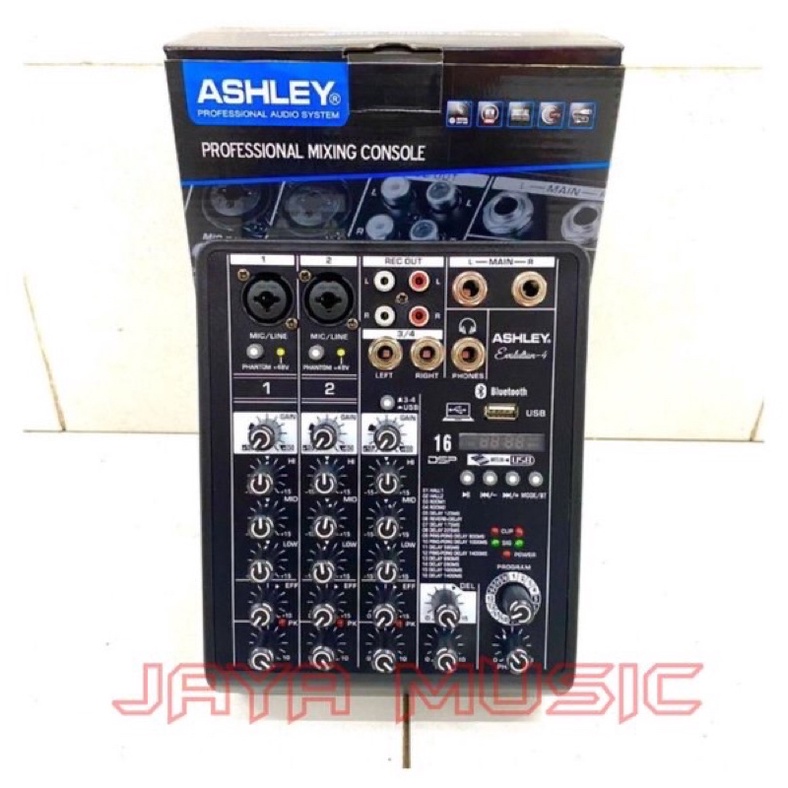 JAYA MUSIC- mixer audio ashley EVOLUTION 4 original 4ch