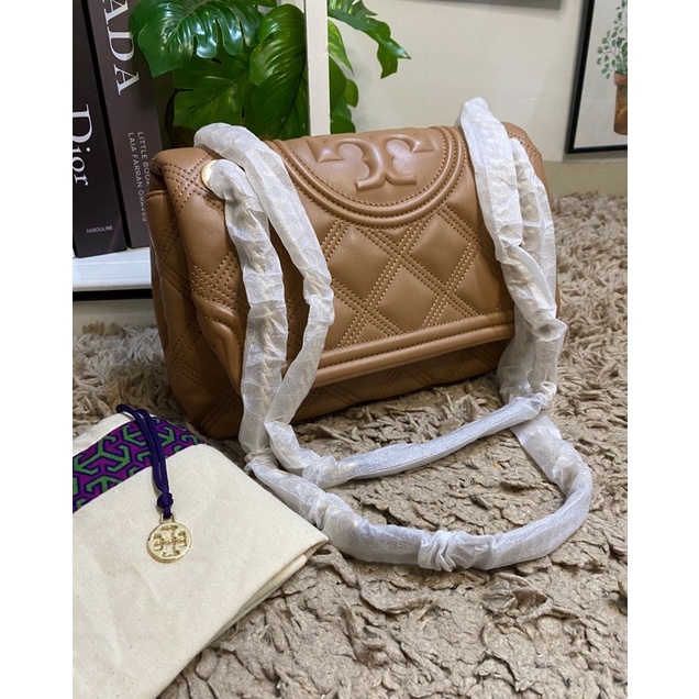 Tory Burch Fleming Soft Convertible Medium Shoulder Bag Tiramisu