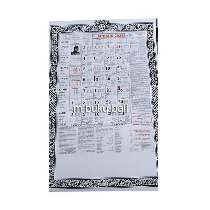 

Silahkan Order] Kalender Bali 2021 Dinding - I Gede Maryana