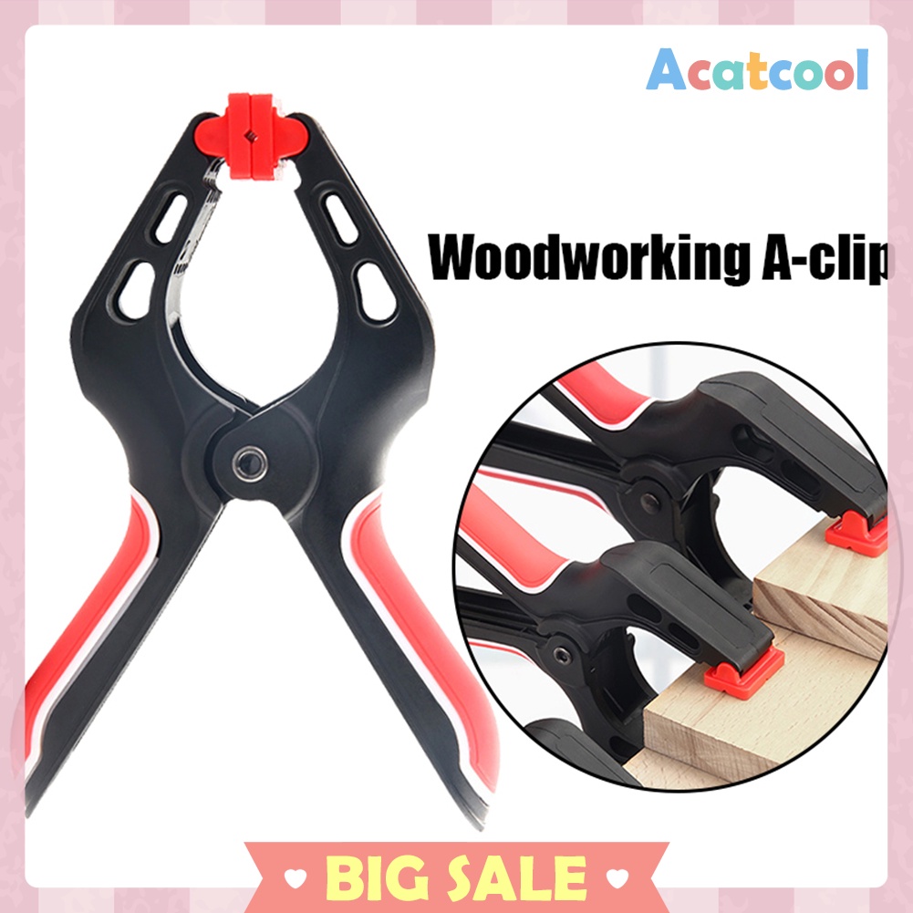 A-Shaped Woodworking Clamp Strong Grip Spring Clamp Wood Board Fixing Clip