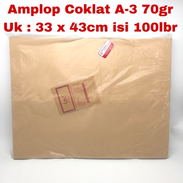 

RB Amplop Coklat A3 / Amplop Coklat Besar