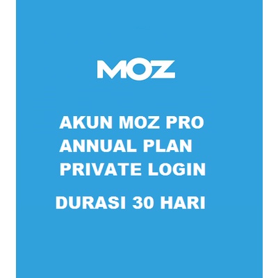 Akun Moz Pro 30 Hari Full Garansi Murah Meriah