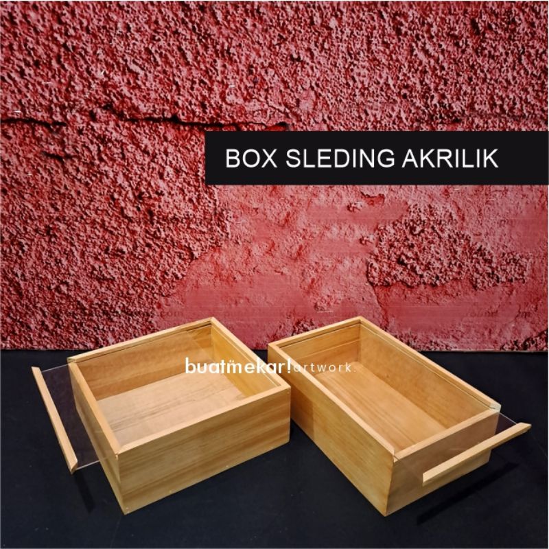 

BOX SLEDING AKRILIK 30x20 25x25 25x15 20x20