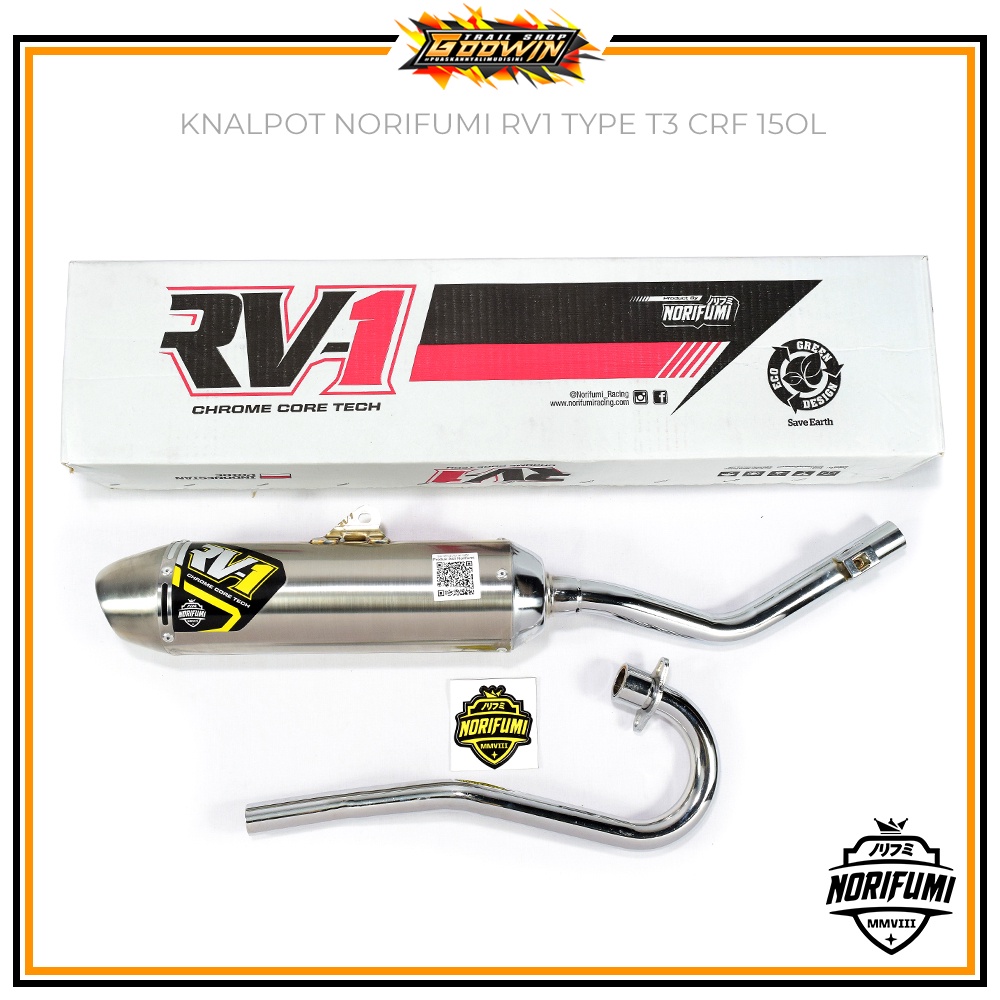 Knalpot Kenalpot Muffler Original Norifumi RV1 N4 Shorty T3 KLX 150 BIGFOOTF DTRACKER New CRF 150 L CRF 150L