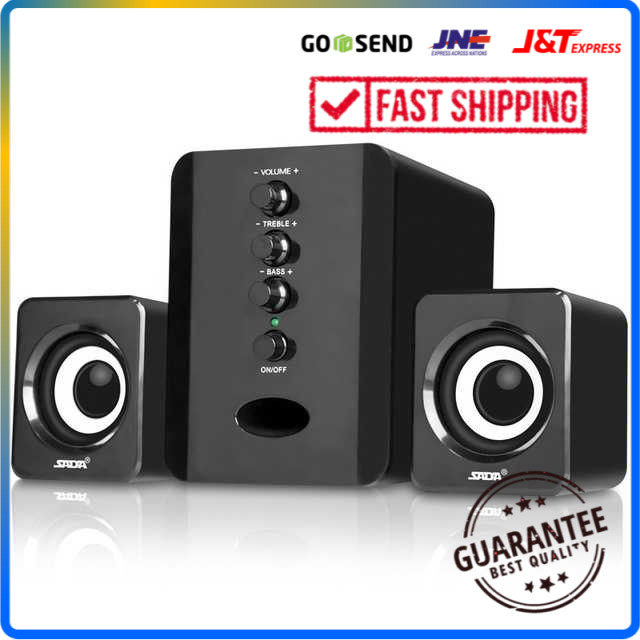 Speaker USB Stereo 2.1 with Subwoofer & USB Power Spiker Aktif Speker SADA Bass Trebel Tribel CPU PC