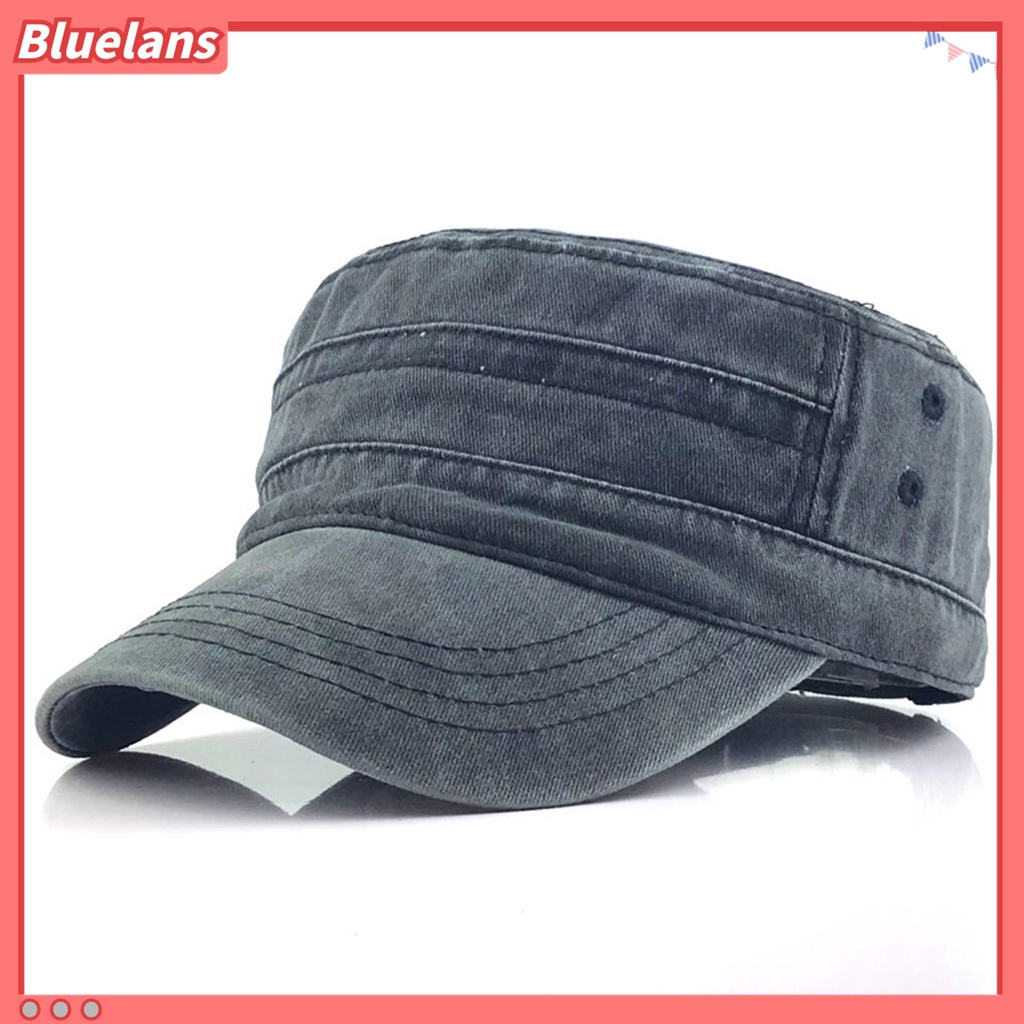 Bluelans Topi Baseball Model Flat Top Gaya Vintage Untuk Outdoor