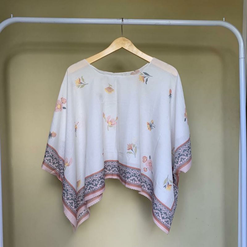 Outer kimono scraf premium-zea broken white