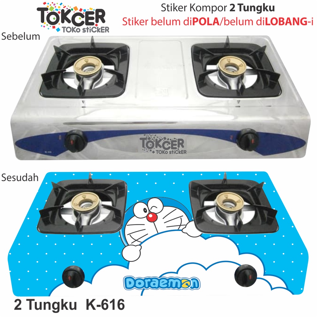 STIKER Kulkas/ Stiker Magicom/ Stiker Kompor  DORAEMON