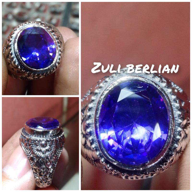 Batu cincin permata kecubung diamond