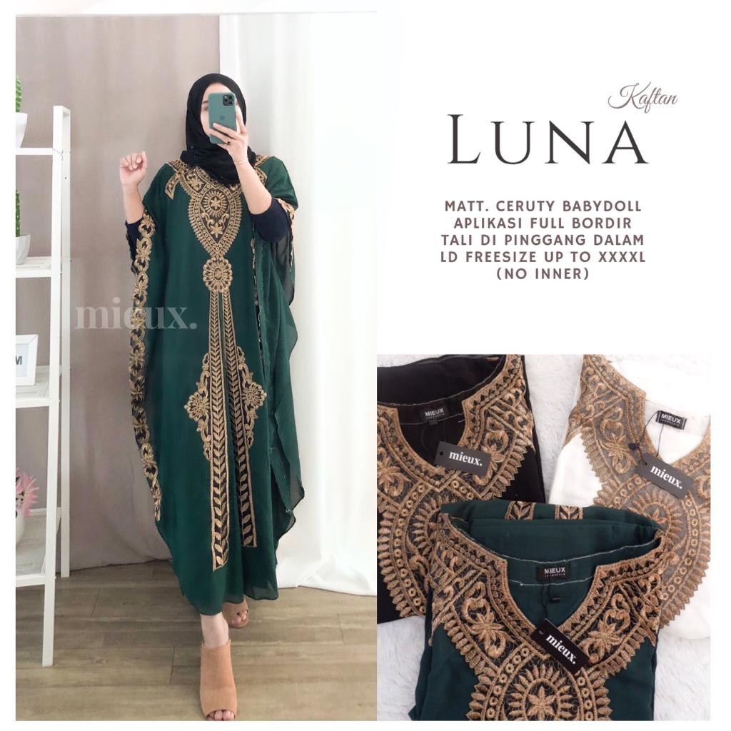GAMIS KAFTAN - BAJU PESTA - KAFTAN LUNA ORI BERLABEL MIEUX